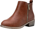 Jeossy Women's Ankle Boots with Thick Heel for Stylish Comfort