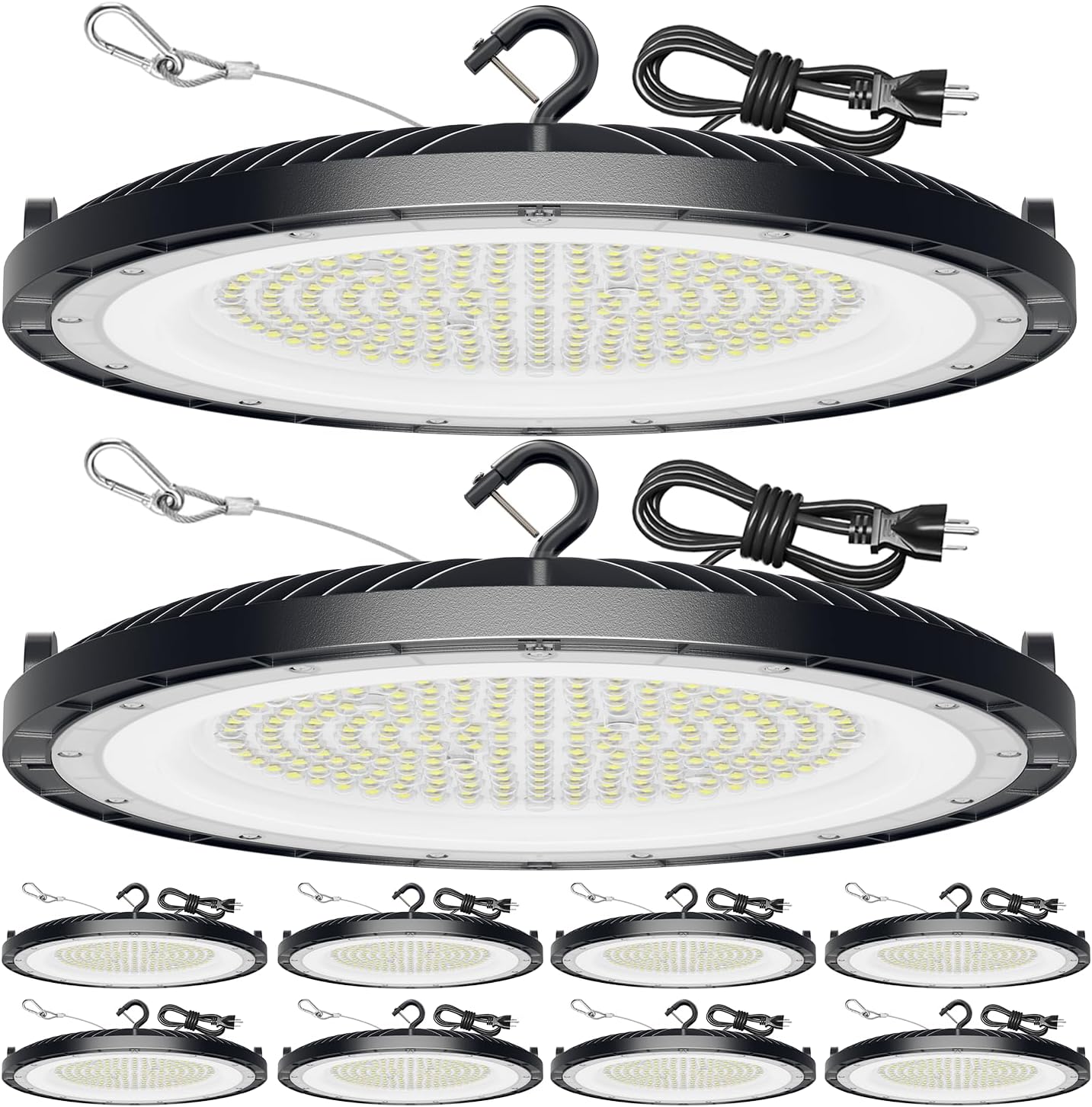 UFO LED High Bay Lights 10 Pack 250W for Warehouse and Gym