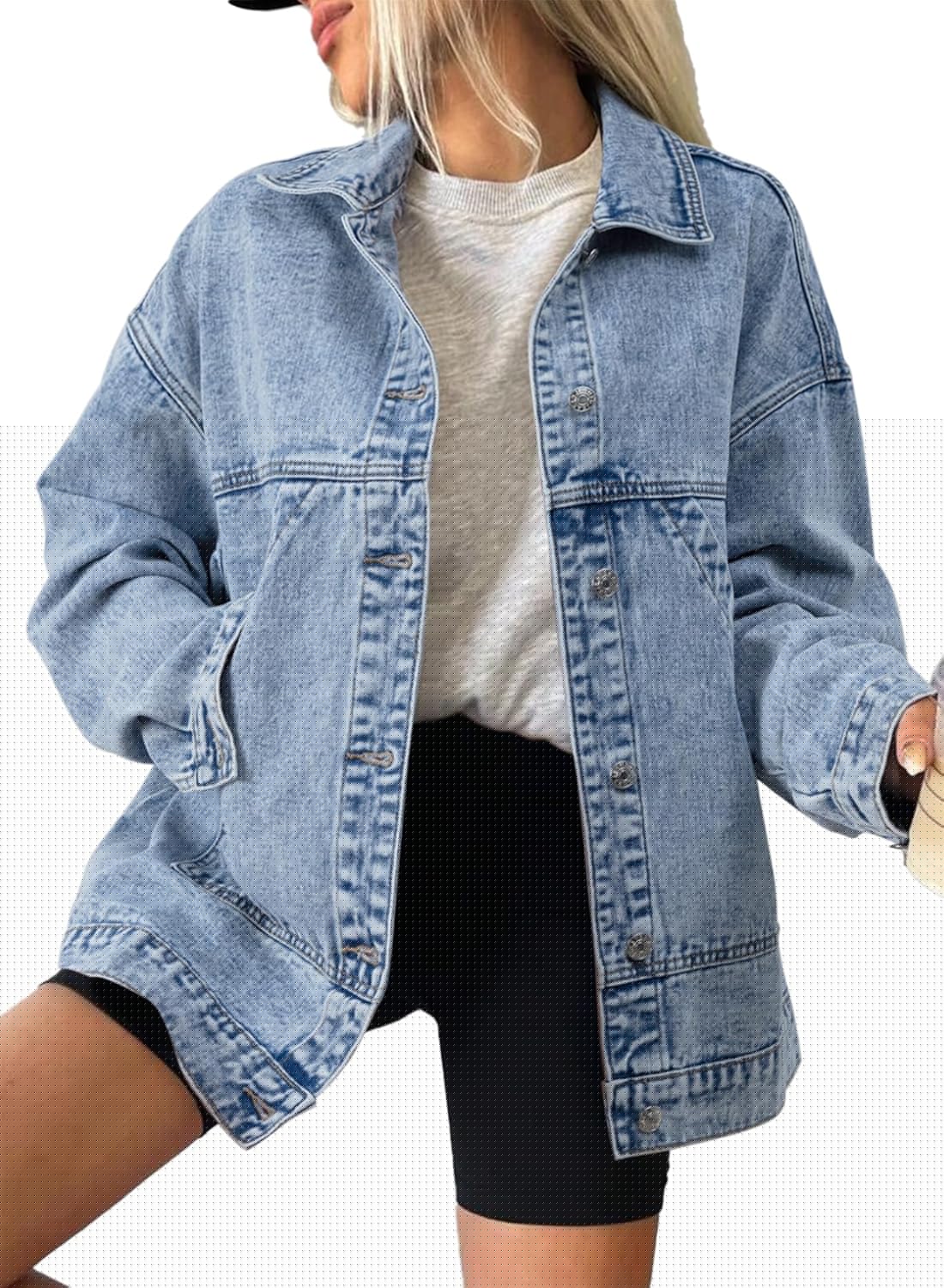 SHEWIN Womens Denim Jacket for Casual Style and Comfort