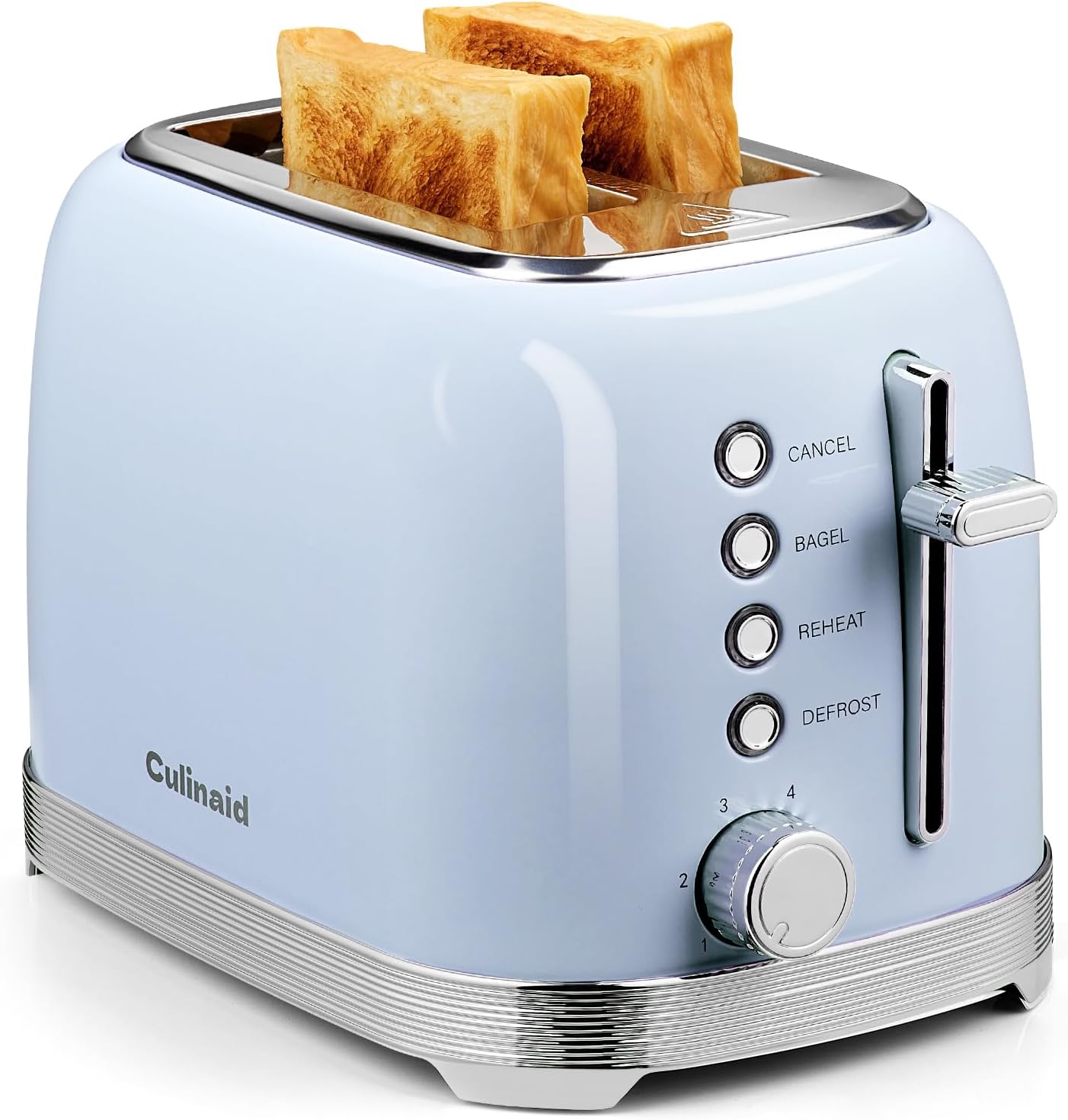 Culinaid Retro 2 Slice Toaster with Extra Wide Slots and Functions