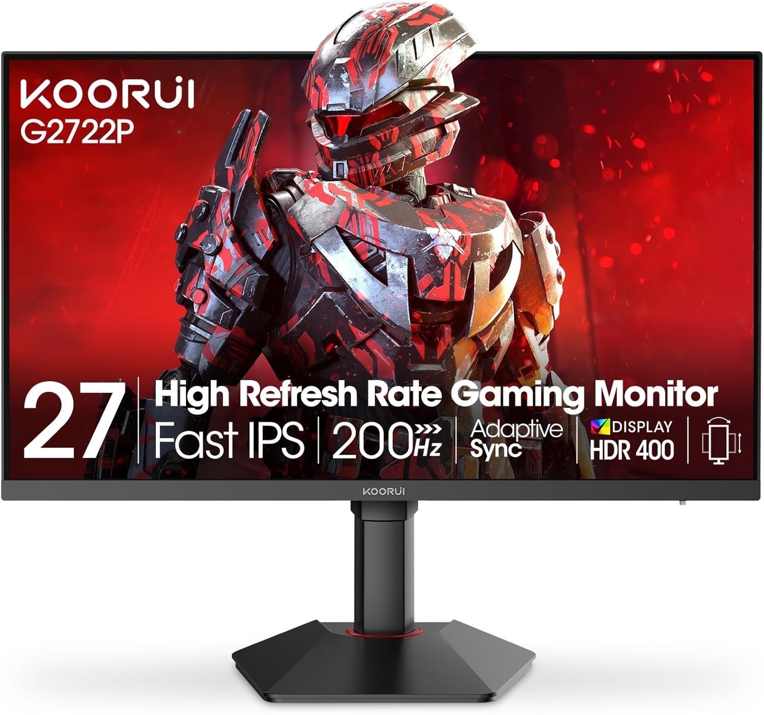 27 Inch QHD Gaming Monitor with 200Hz and Fast IPS Technology