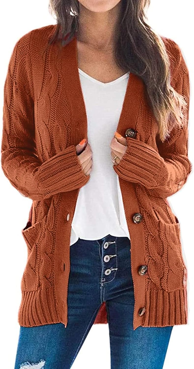 ZESICA Women's Cardigan Sweaters for Trendy Fall and Winter Wear
