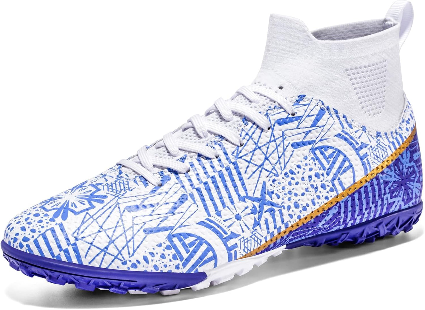 Soccer Cleats for Mens Womens Turf Soccer Shoes High Ankle