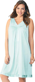 Exquisite Form Women's Nylon Tricot Sleeveless Short Knee Length