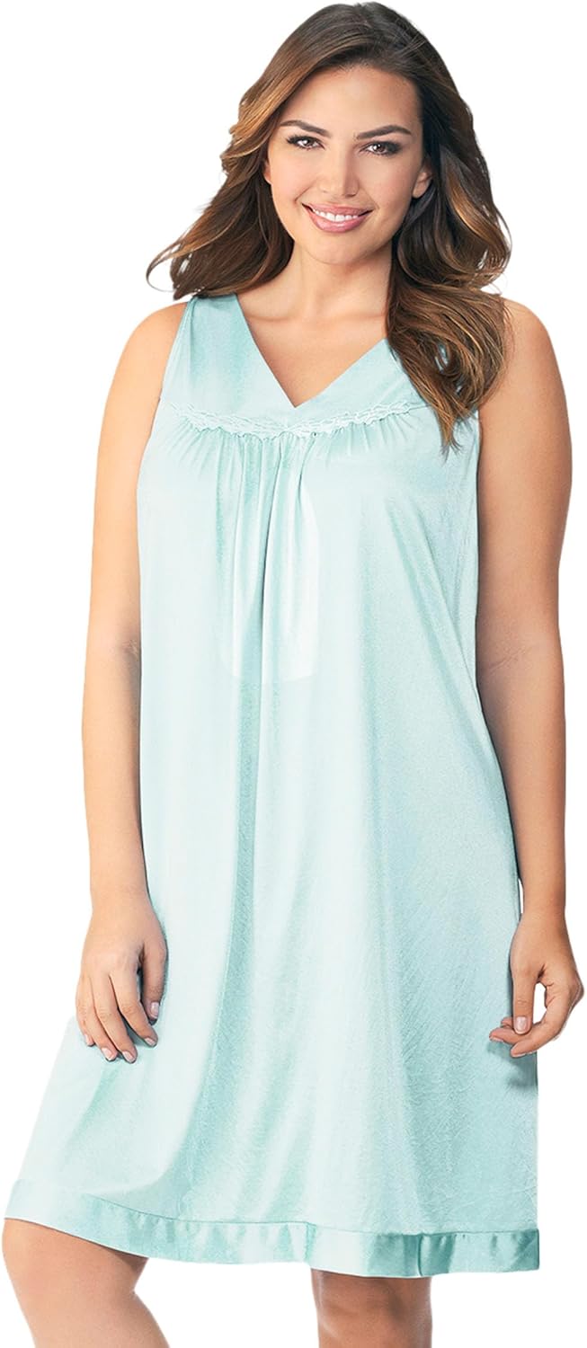 Exquisite Form Women's Sleeveless Short Nightgown for Comfort