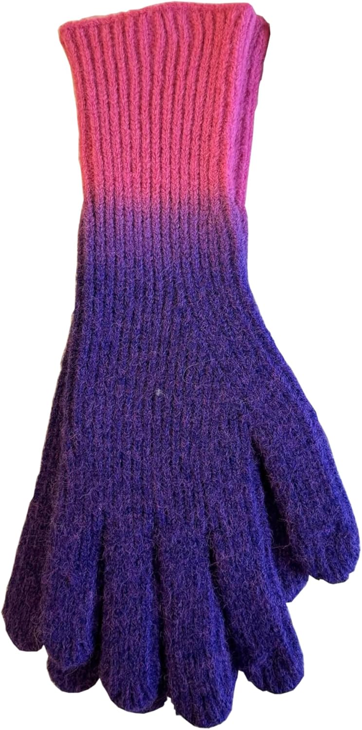 Cozy Gradient Knit Gloves for Stylish Warmth