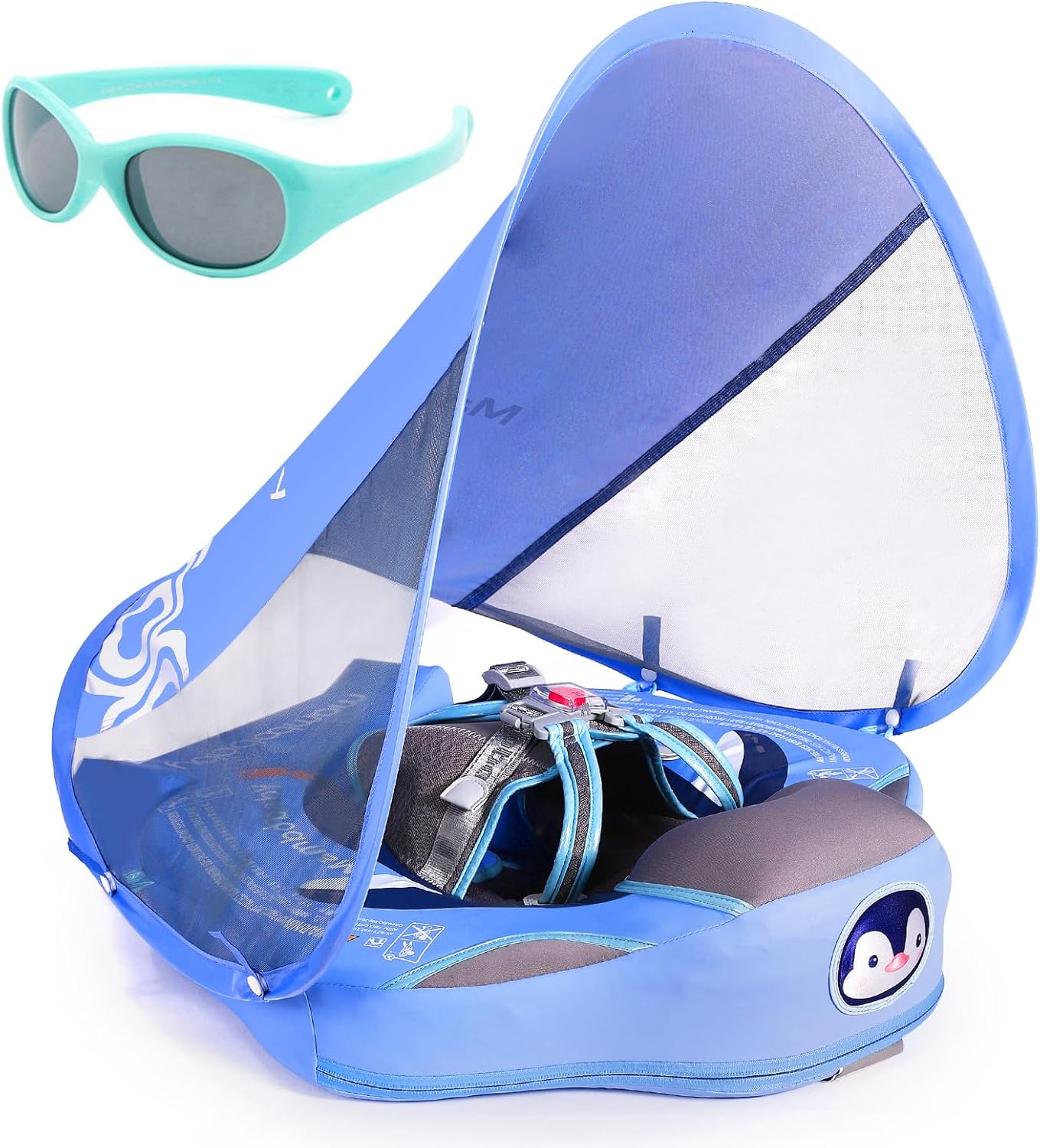 Mambobaby Float with Canopy for Safe Infant Swimming Fun