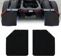 Black Polymer Mud Flap for Semi Trucks and Trailer - Durable 24x30 in