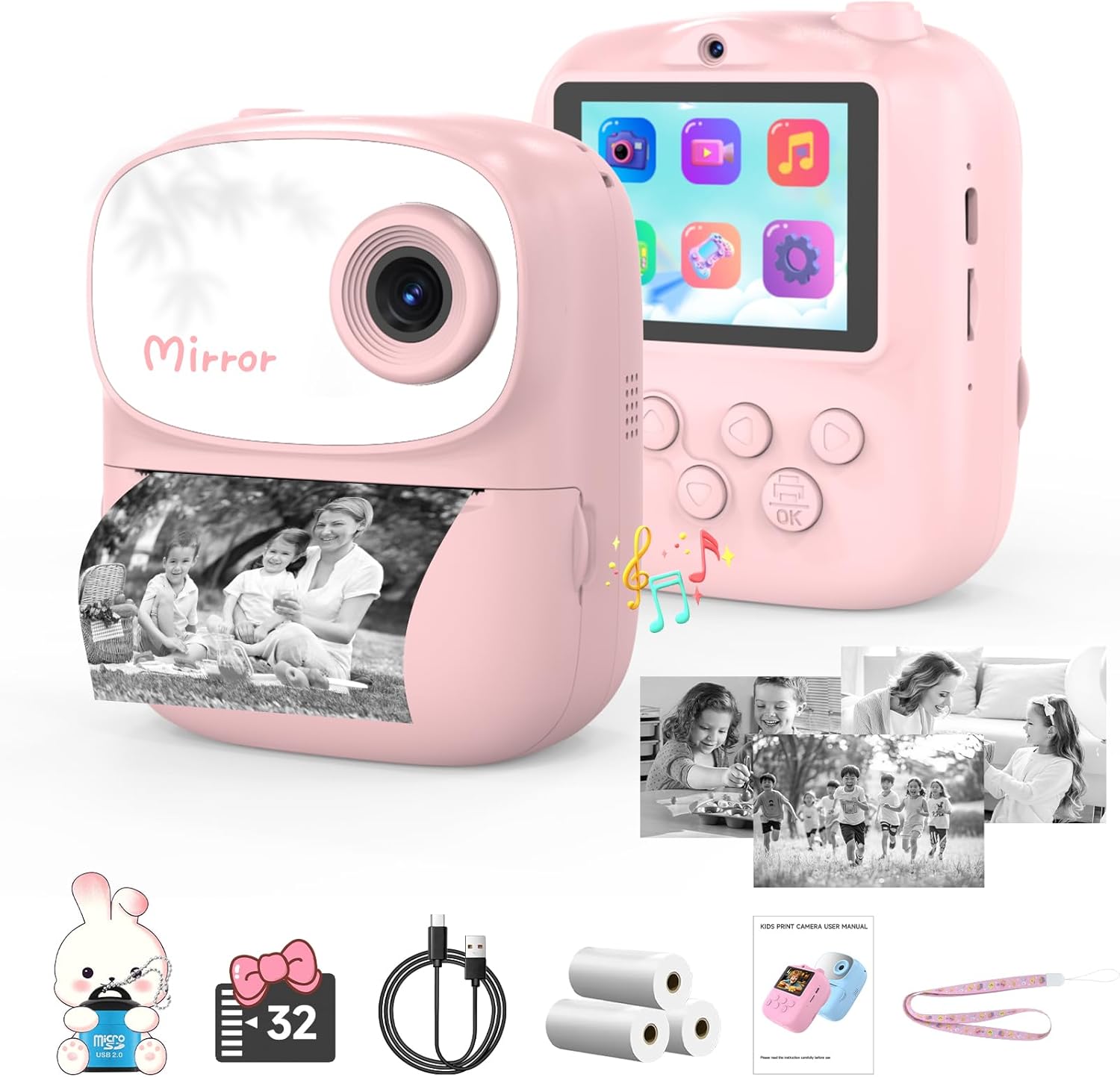 Instant Print Kids Camera - Creative Selfie Fun!
