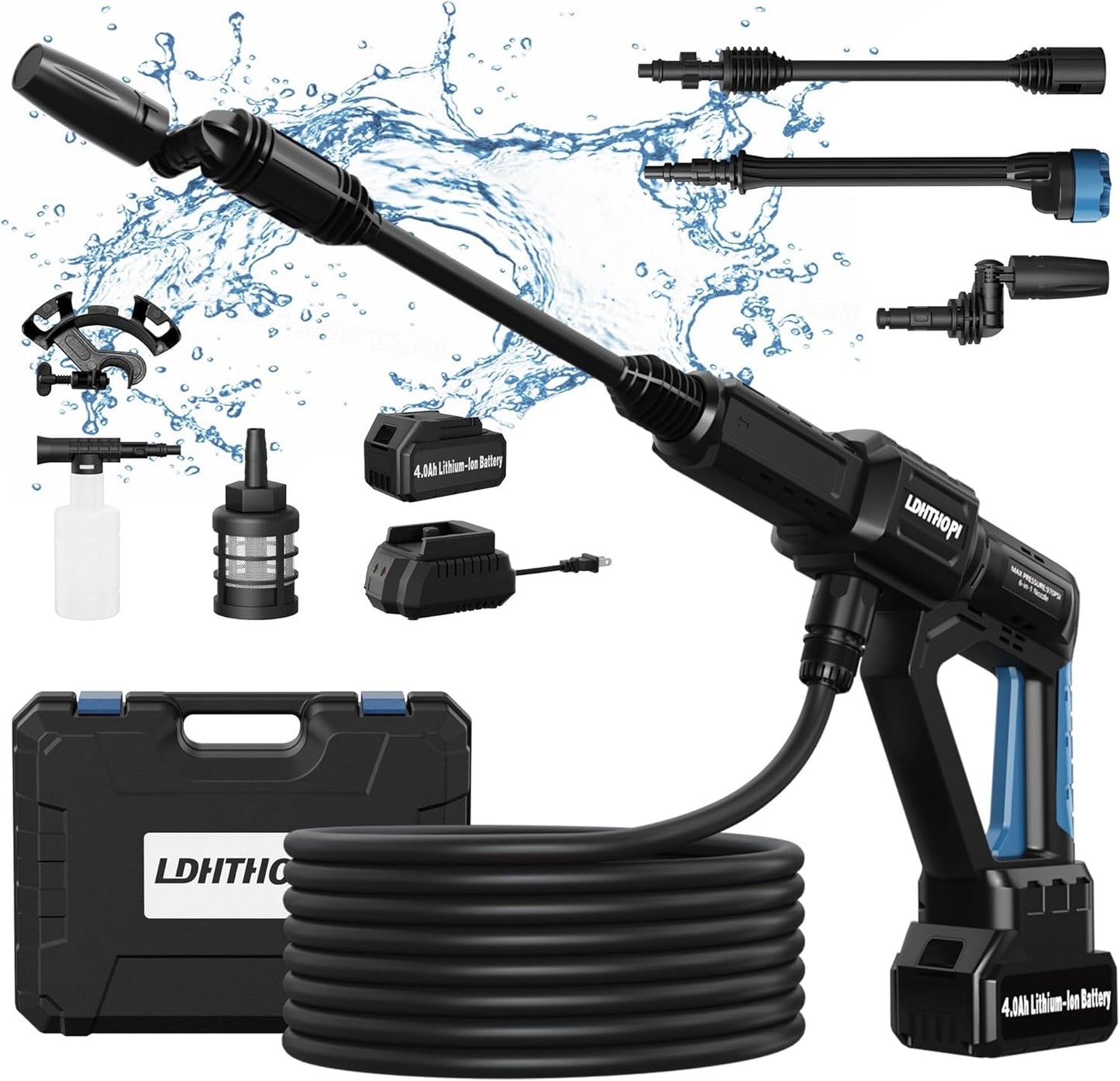 Powerful 6-in-1 Cordless Pressure Washer