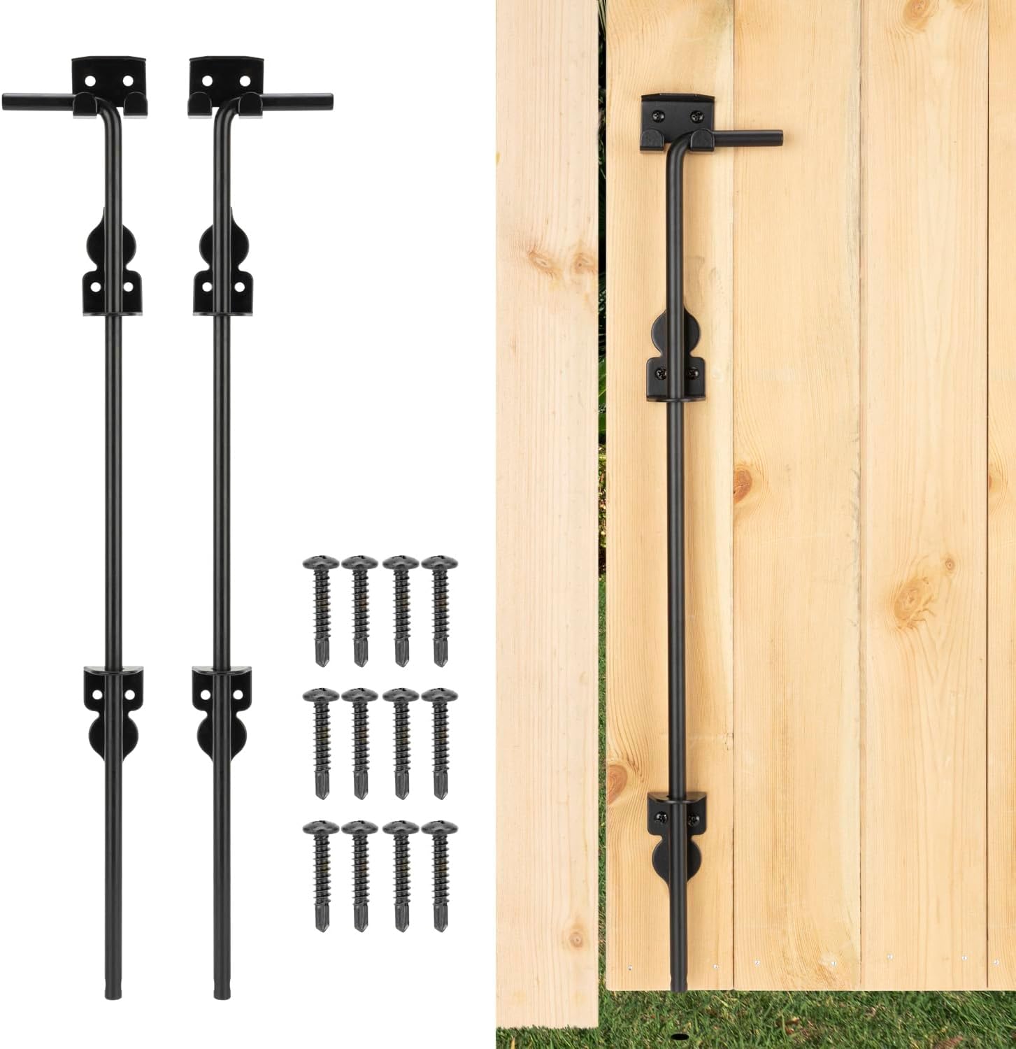 36 Cane Bolt Heavy-Duty Drop Rod for Gates and Fences