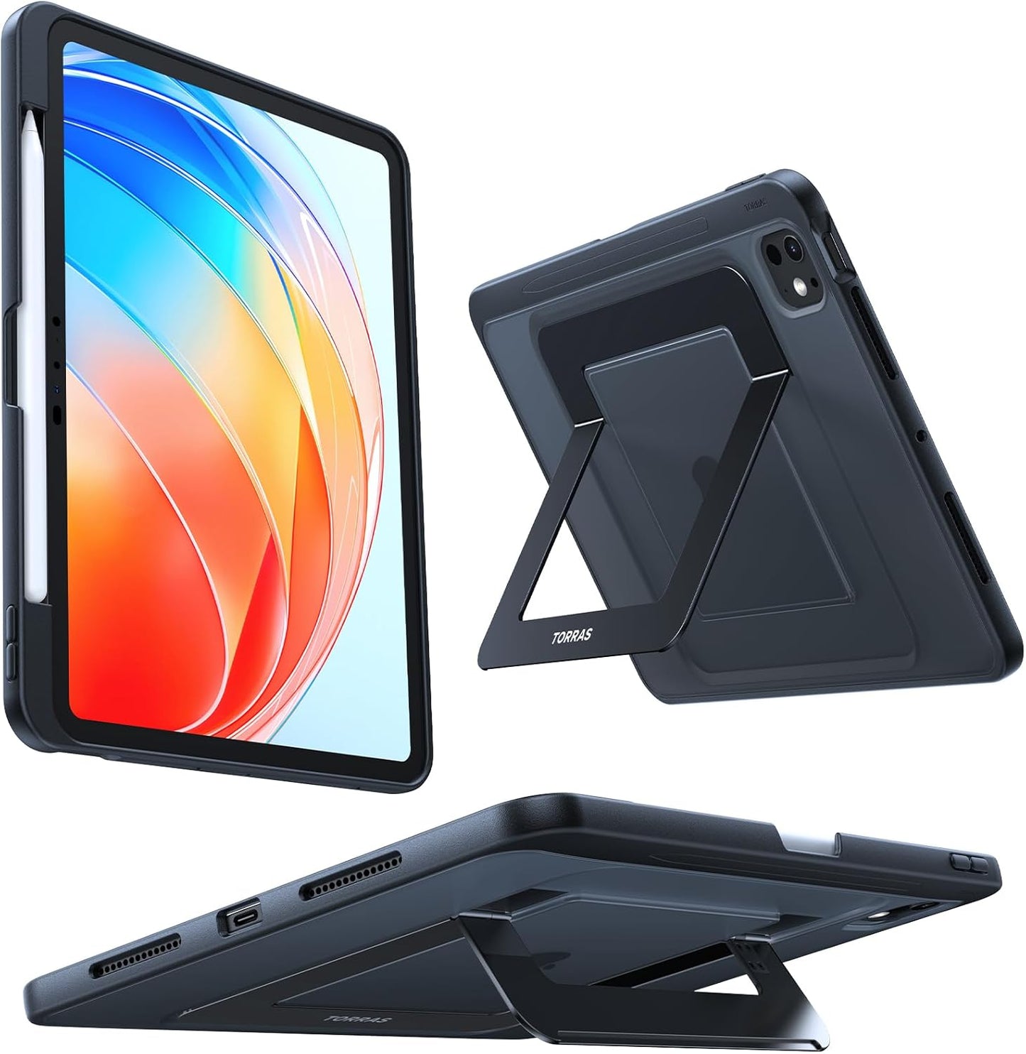 TORRAS iPad Pro 11 inch Case 2025 M5 & 2024 M4 with Stand