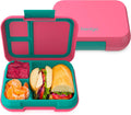 Bentgo Pop 5-Cup Lunch Box Bright Coral/Teal - Leak-Proof for Kids
