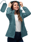 33,000ft Women's Rain Jacket Waterproof Lightweight (Style 8GSP)