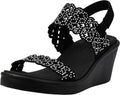 Skechers Rumble on-Sassy DayZ Wedge Sandal - Cushioned Comfort
