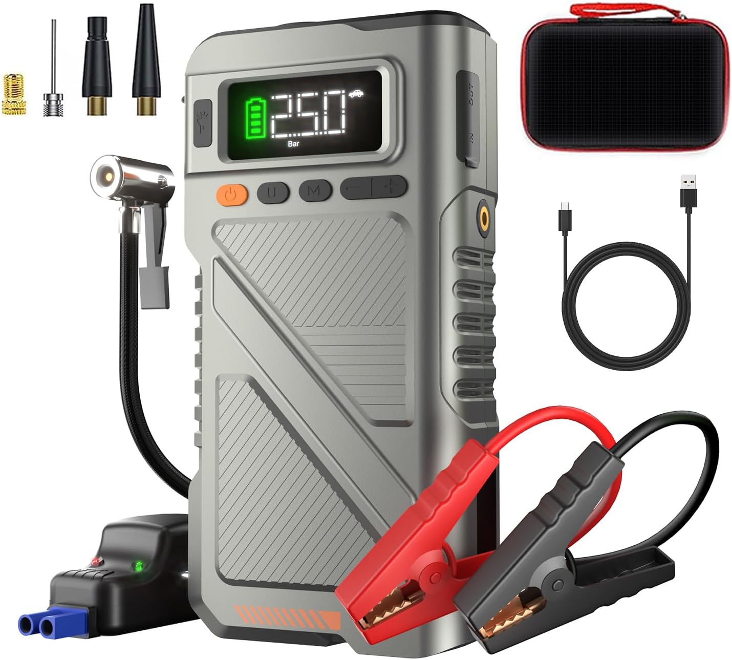 Powerful Jump Starter & Air Compressor Combo