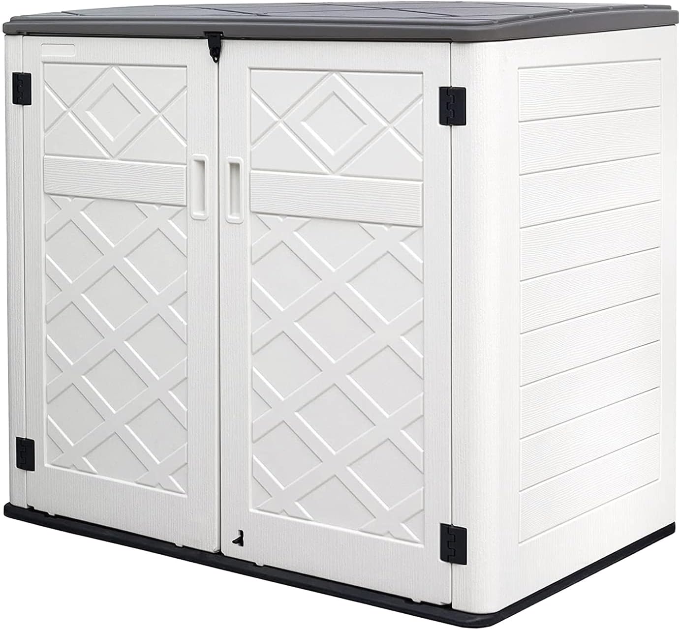 Resin Outdoor Storage Shed for Garden Tools and Patio Furniture