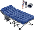 Oversized XXL Folding Camping Cot with Mattress - Heavy Duty Portable