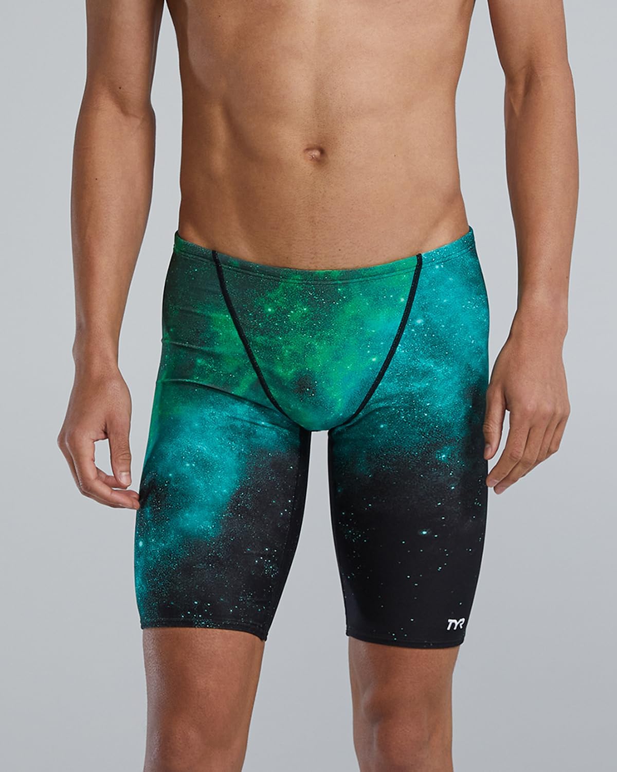 TYR Men's Durafast Elite Athletic Jammer Swimsuit for Performance