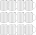 TANGLONG Sublimation Mugs Blank 11 oz Set of 12 - Durable Ceramic