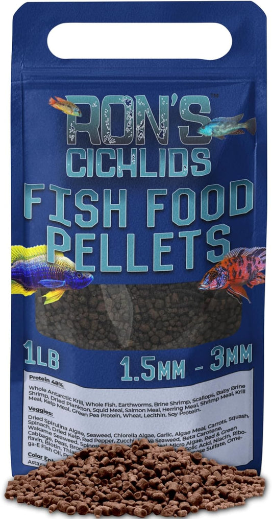 RON'S CICHLIDS African Cichlid Fish Food for Vibrant Aquariums