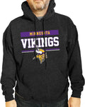 Team Fan Apparel Minnesota Vikings Charcoal Hooded Sweatshirt for Men