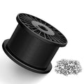 Black Vinyl Coated Wire Rope 1/16in by KALLSDY - 1000FT