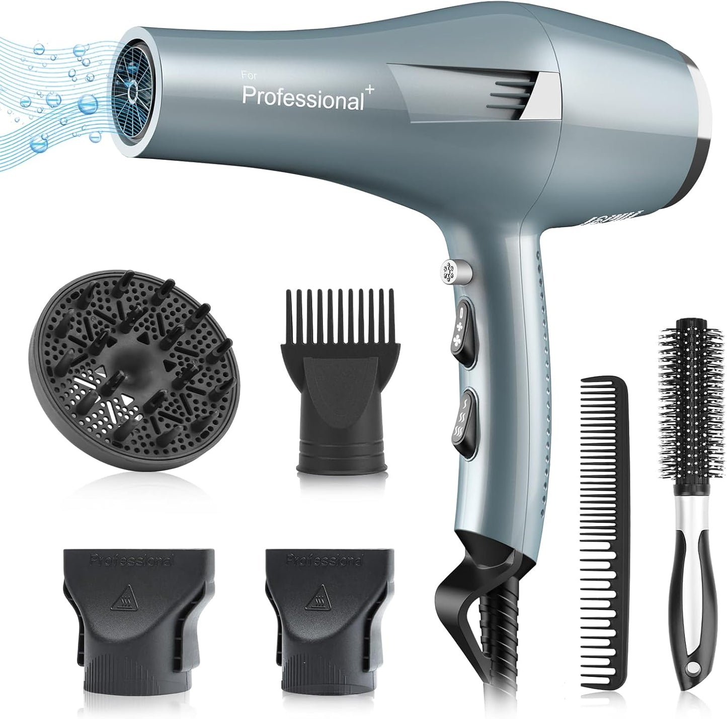 Ionic Salon Hair Dryer for Fast Drying and Frizz Control