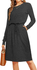 Simier Fariry Women's Knee Length Dress for Warm Weather Travels