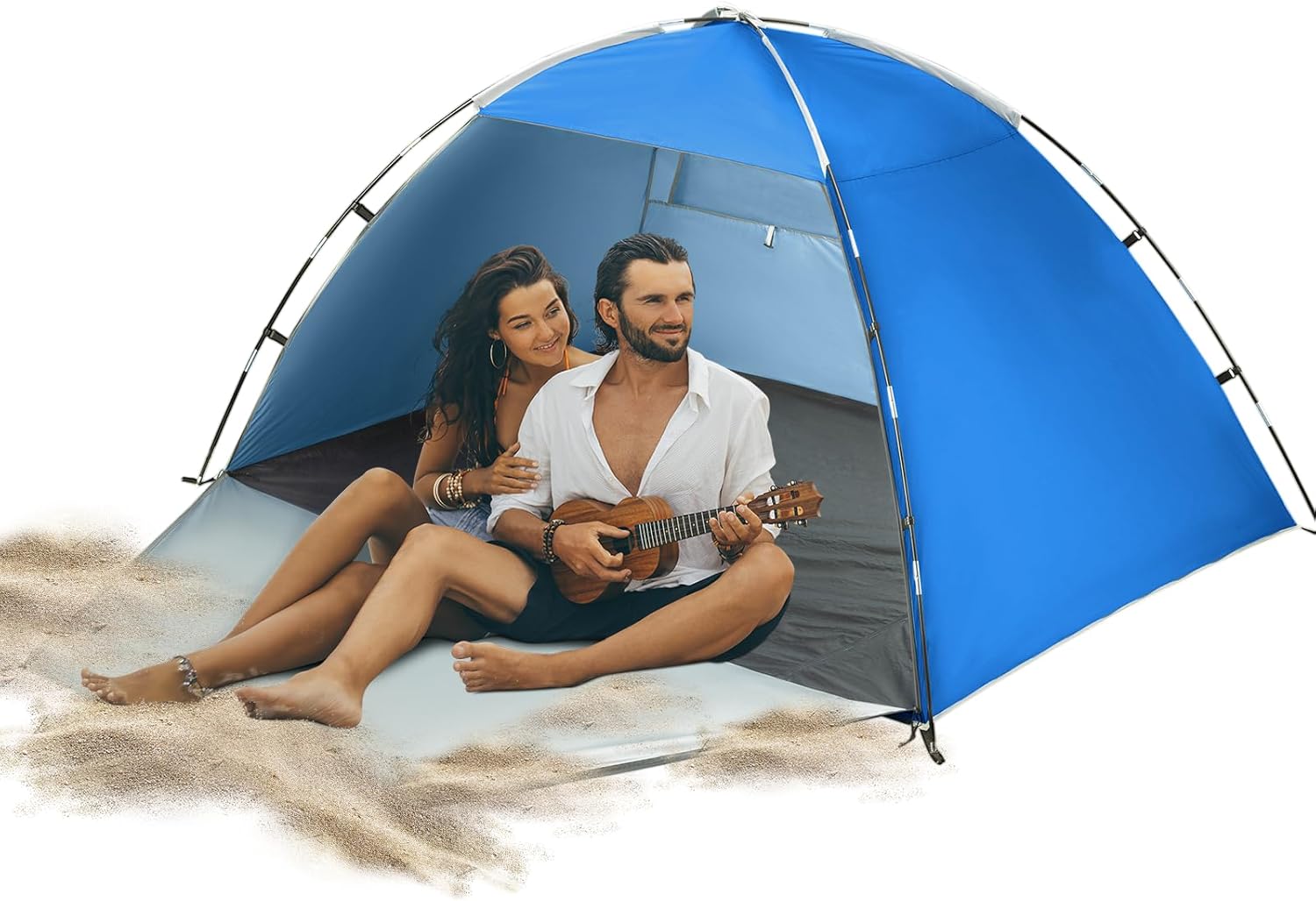 Forceatt Beach Tent: UPF50+ Sun Protection, Easy Setup