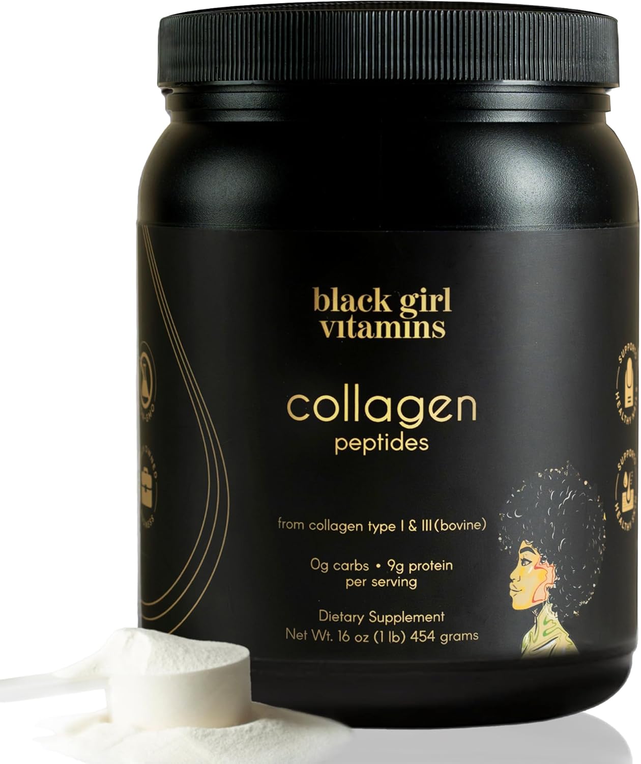 Collagen Peptides Powder for Skin, Hair & Nails - 16oz