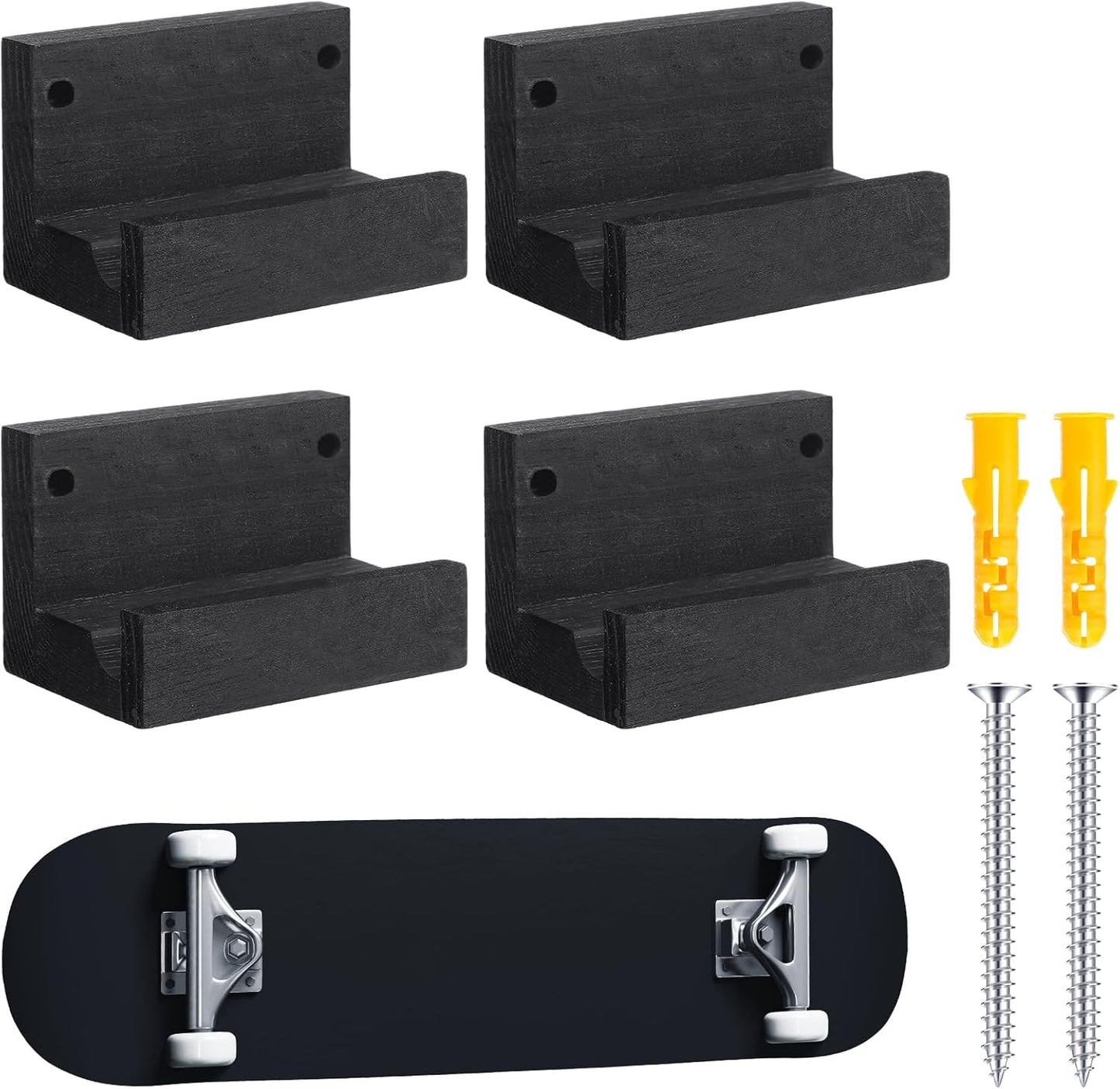 Space-Saving Skateboard Rack by Briwooody