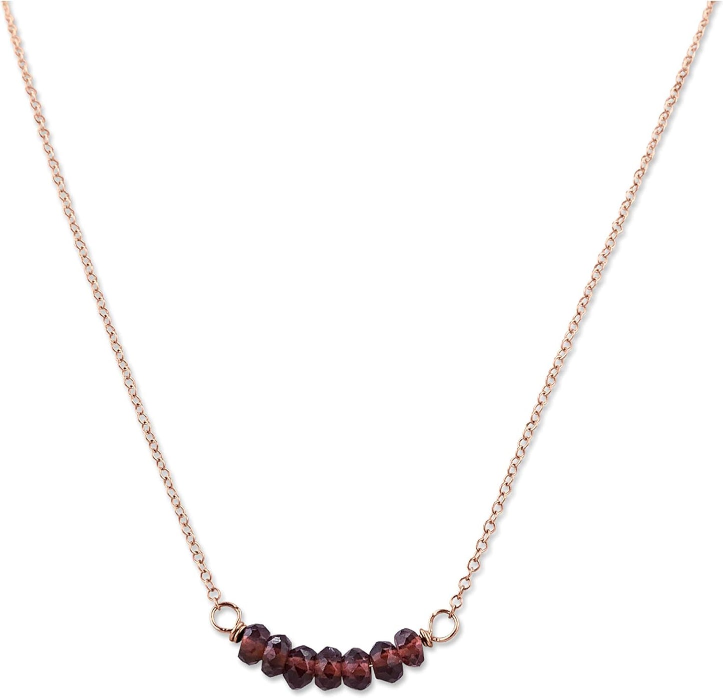 Personalized Birthstone Bar Necklace for Women and Girls