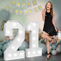 Marquee Numbers Large 21st Birthday Light Up Number 21 - DIY Party