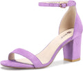 IDIFU Women's 3 Inch Heel Sandals - Dressy Chunky Mid Heels adjustable