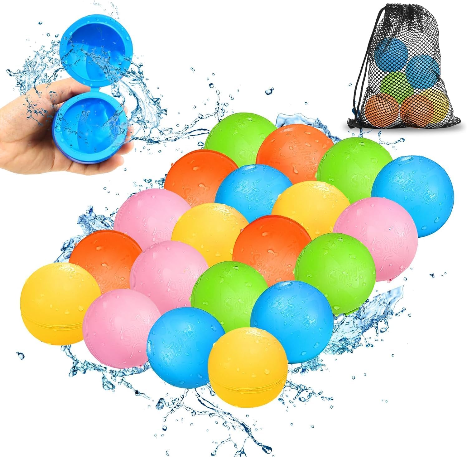 Reusable Water Balloons - Quick Fill Fun for All Ages