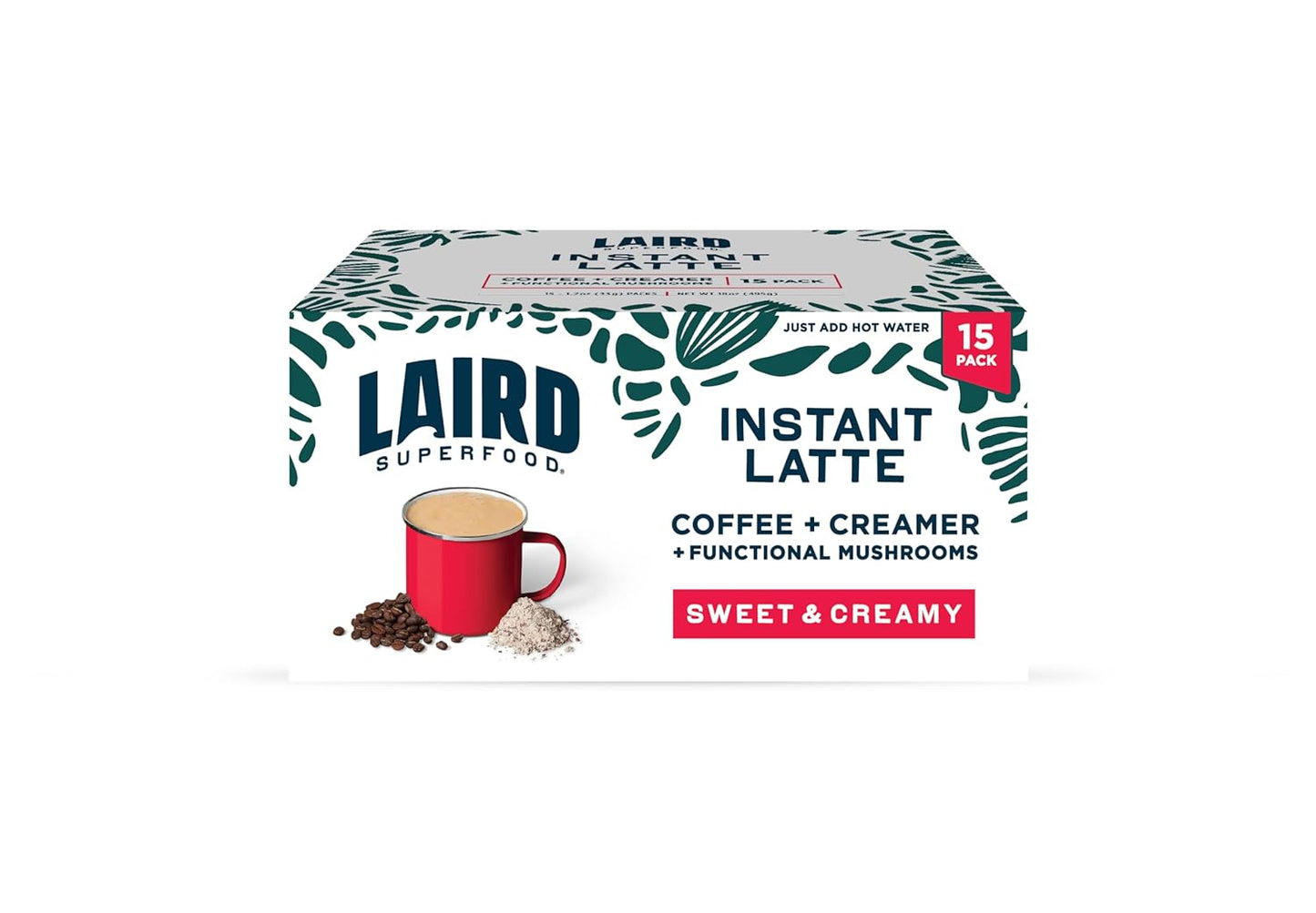 Laird Superfood Instant Latte Sweet & Creamy Non-Dairy Creamer