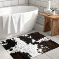Cowhide Cow Print Bath Mat - Stylish Non-Slip Rug for Home