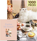 Pardon My French 1000 Piece Puzzle for Adults - Parisian Cat Scene