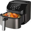 Air Fryer 6.8 Quarts 10-in-1 Functions - Large Family Air Fryer