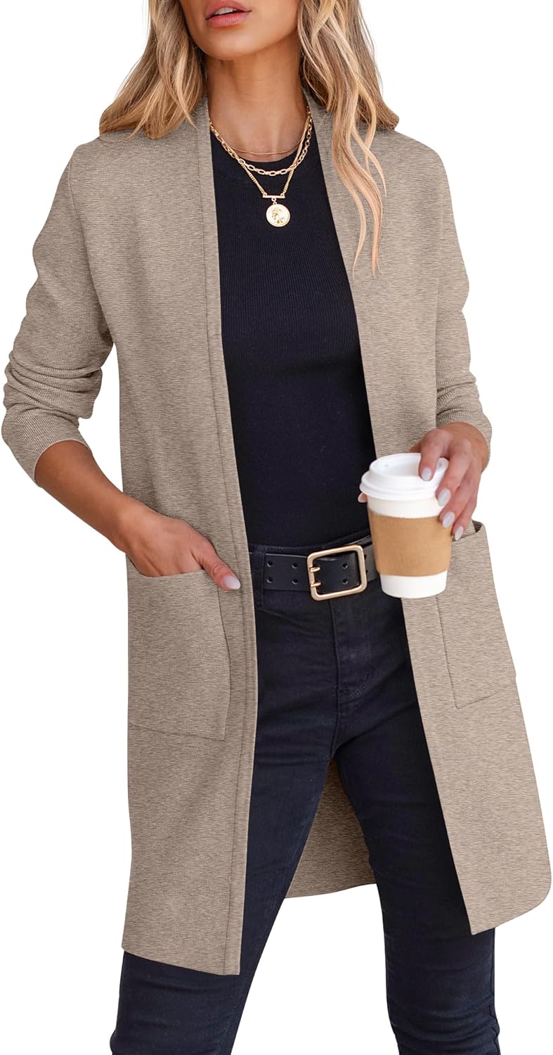 ANRABESS Cardigan Sweater for Women - Casual Fall Fashion