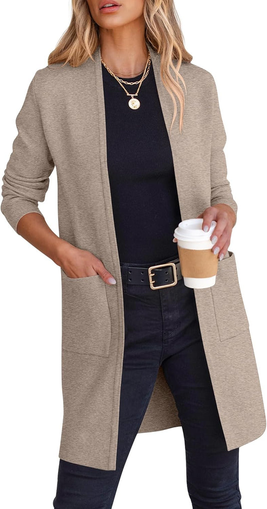 ANRABESS Cardigan Sweater for Women - Casual Fall Fashion