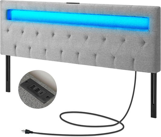 GREENSTELL Full Size Bed Headboard with 60,000 LED Colors