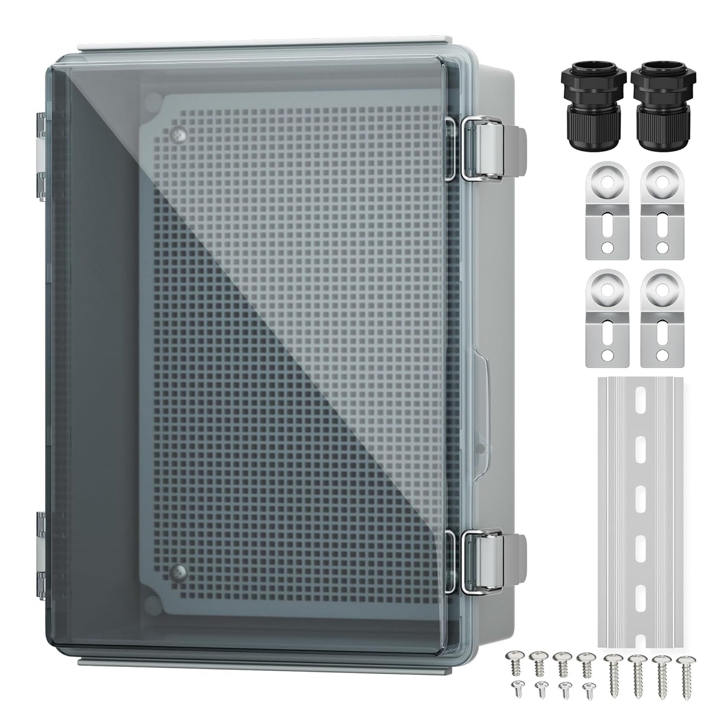 Weatherproof Lockable Electrical Box for Outdoor Use 11.4x7.5x5.5