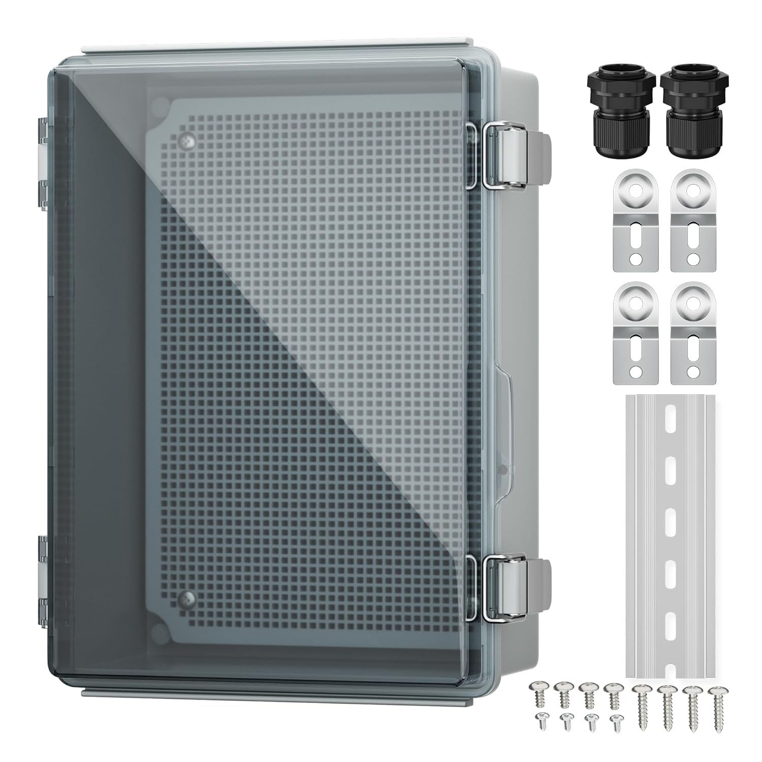 Weatherproof Lockable Electrical Box for Outdoor Use 11.4x7.5x5.5