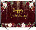 10x8ft Happy Anniversary Backdrop for Stunning Celebrations