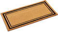 Kempf Black Border Coco Coir Doormat - Tough Dirt Scraper