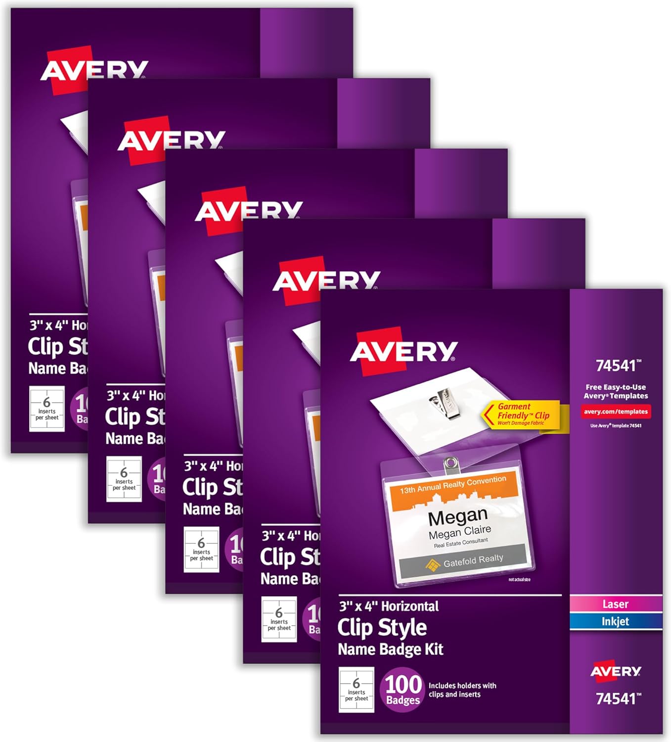 Customizable Name Badges with Clips for Easy Identification