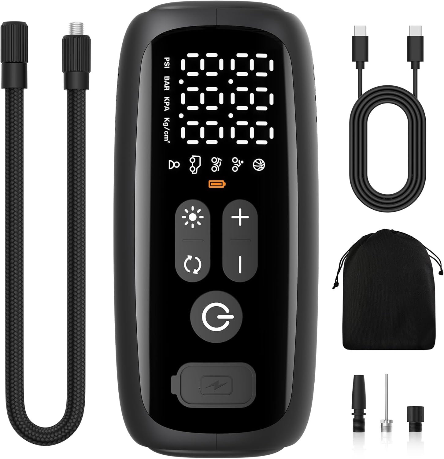 Portable Air Compressor for Car Tires and More - 150PSI Power