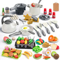 105Pcs Kids Kitchen Toy Accessories Playset - Pretend Cooking Fun
